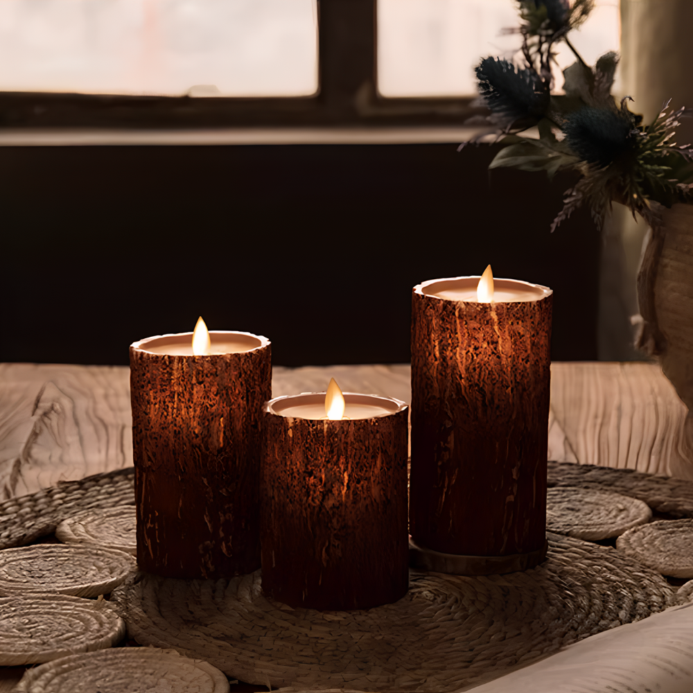 Autumn - Vuurloze Kaars met Sfeervolle Verlichting