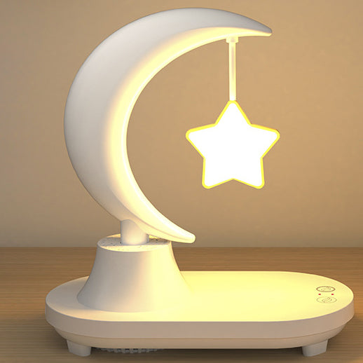 Ster en Vogel Tafellamp met Bluetooth Speaker & Draadloos Opladen – Oplaadbare LED