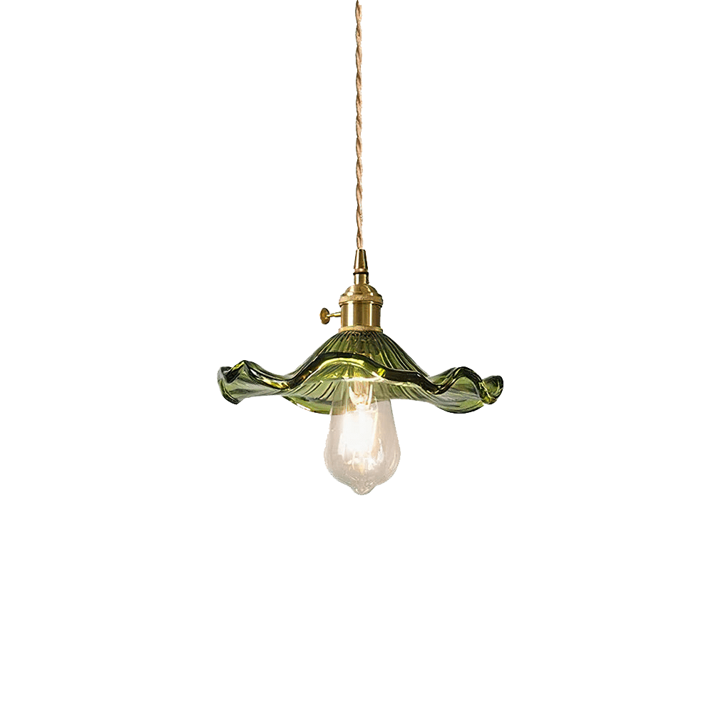 Hibisca – Elegante Glazen Hibiscusbloem Hanglamp