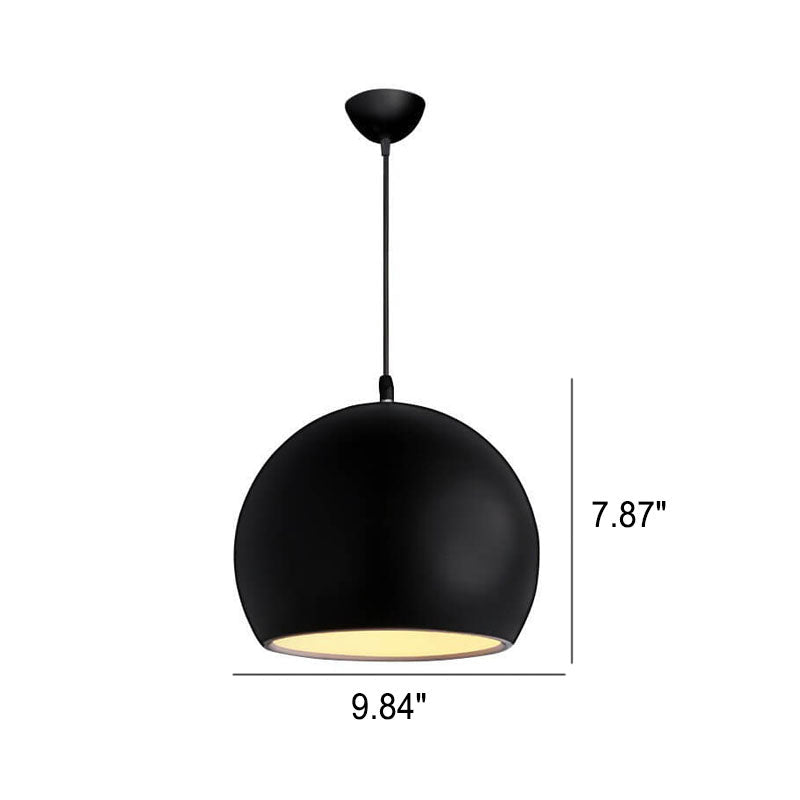 Moderne Aluminium Hanglamp – Zwart, Wit, Geel, Blauw, Roze, Rood, Groen, Grijs – E26