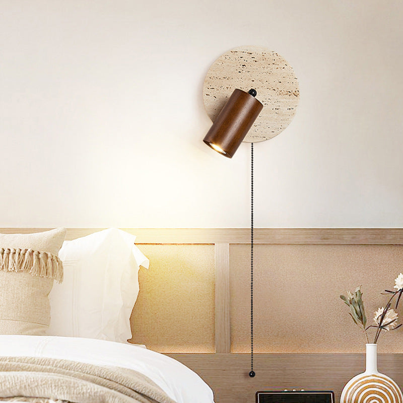 Miro - Luxe Travertijn Wandlamp Draaibaar met LED Sfeerverlichting