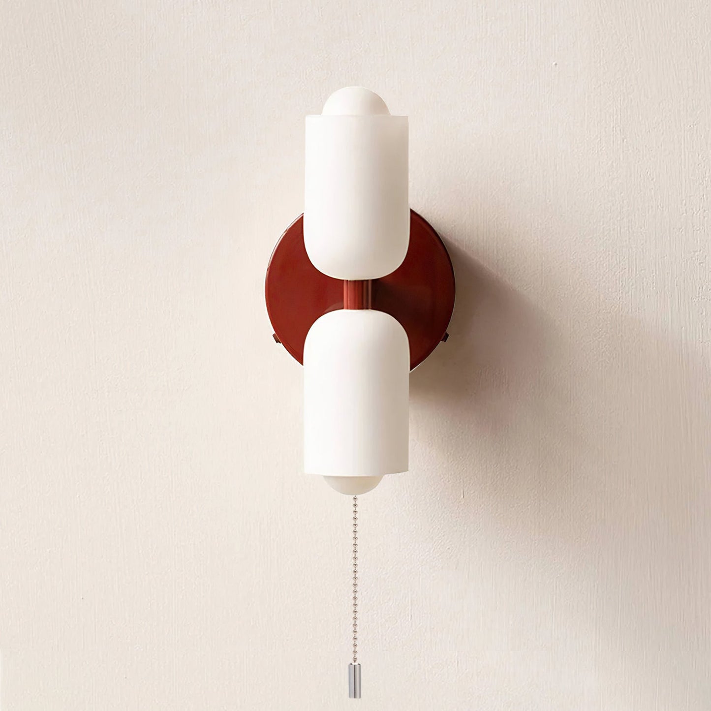 Döle - Moderne Wandlamp met Dubbele Glazen Kappen (E14, Indoor)