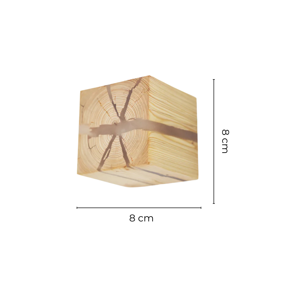 Lumio - Stijlvolle Houten Wandlamp met Warme LED Verlichting