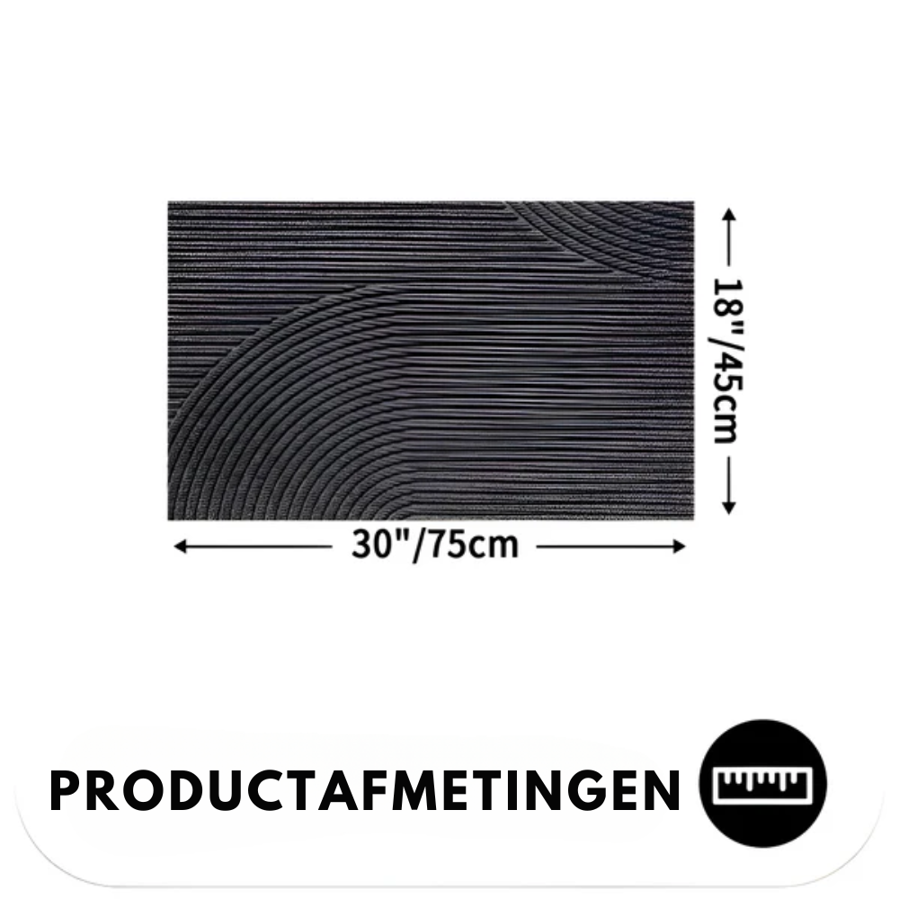 Lumio – Geometrische PVC Deurmat Antislip Design