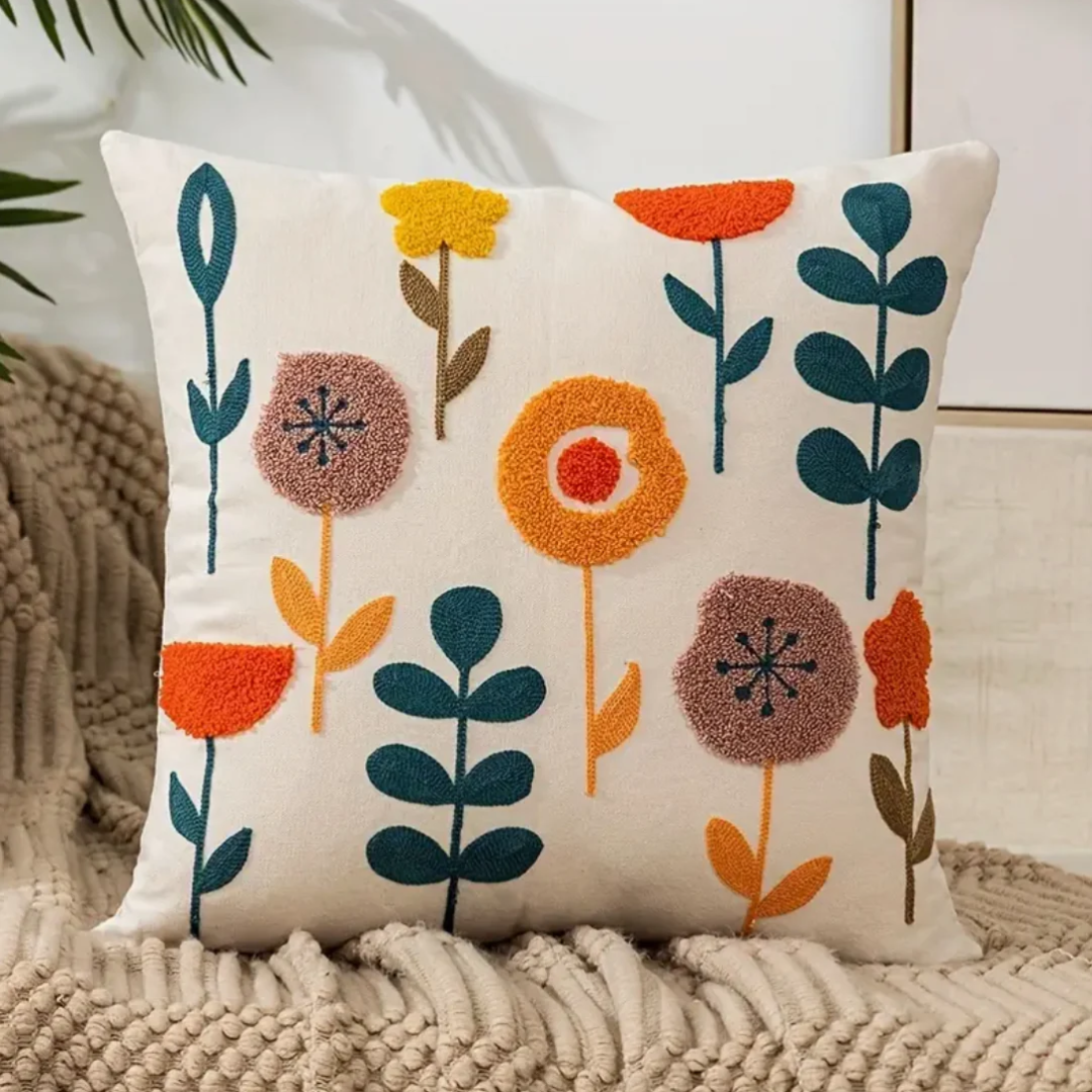 Sierkussensloop met Bloemenprint