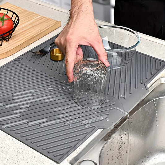 Siliconen Keuken Droogmat – Antislip, Hittebestendig & Vaatwasmachinebestendig