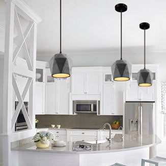 Industriële Cement Hanglamp – Grijs – E27 Fitting