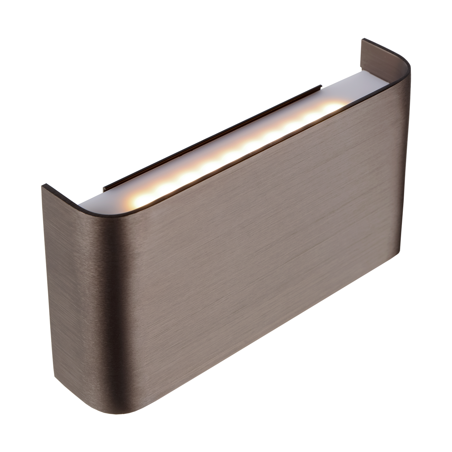 Brillo – Rechthoekige Wandlamp met Geïntegreerde LED & Brons Afwerking