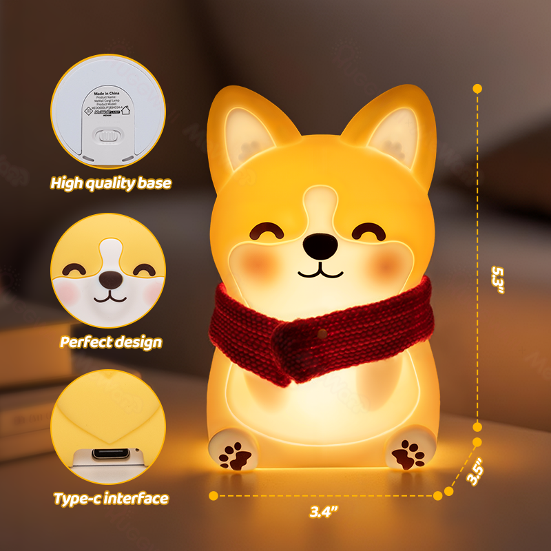 Lumio - Corgi LED Squishy Nachtlamp