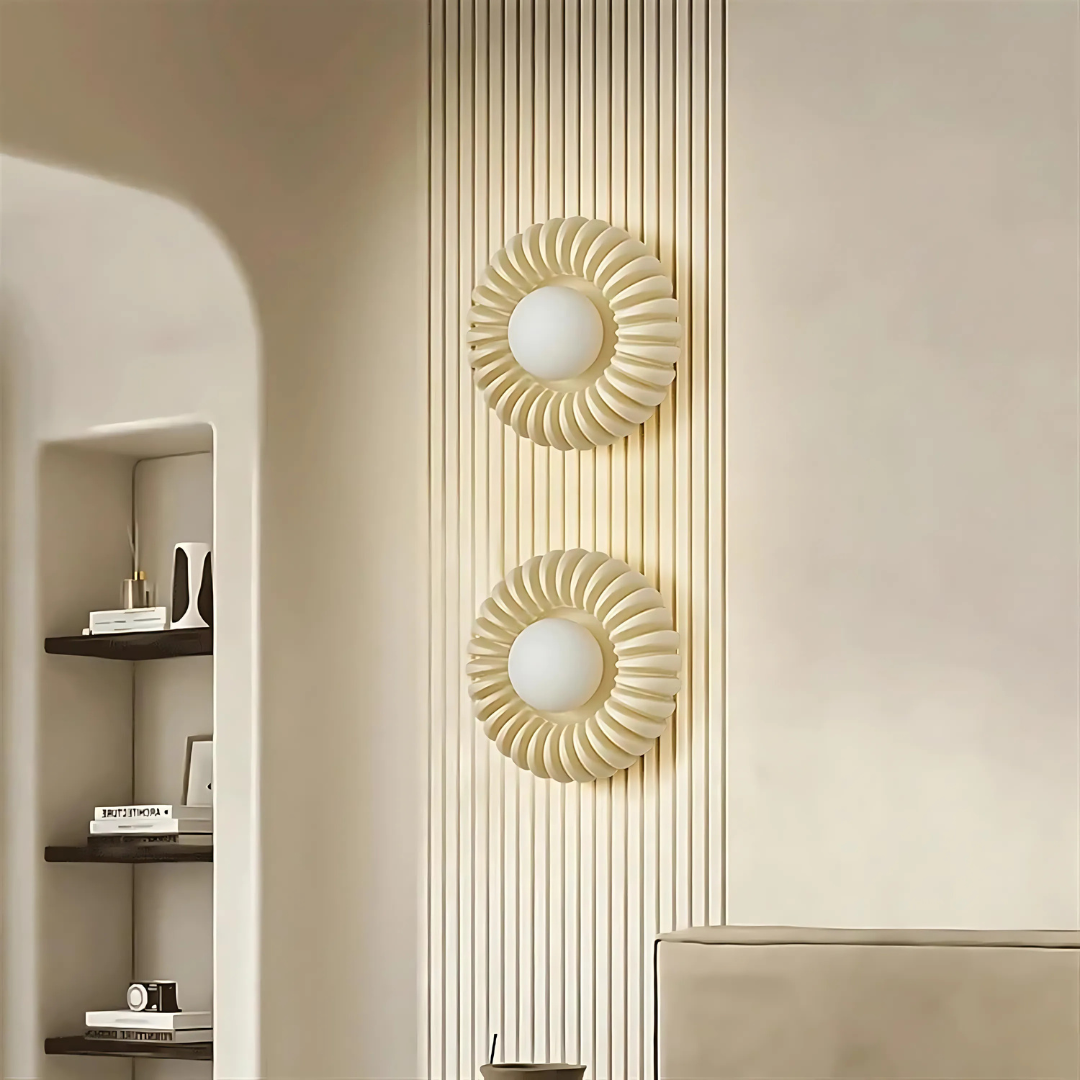 Lumio - Moderne LED Wandlamp met Artistiek Cirkelontwerp