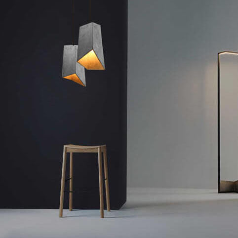 Industriële Cement Hanglamp – Grijs – E27 Fitting