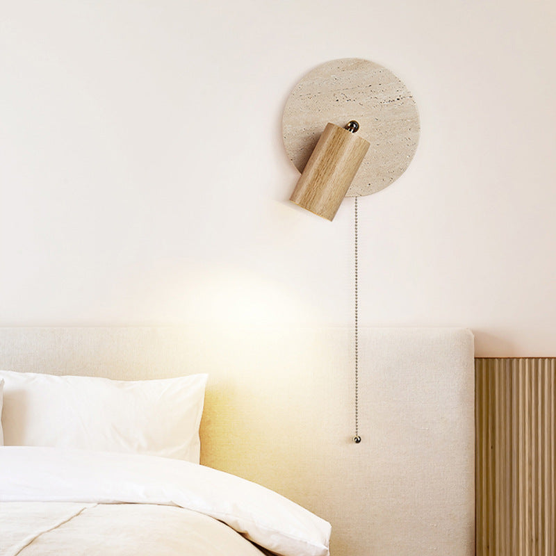 Miro - Luxe Travertijn Wandlamp Draaibaar met LED Sfeerverlichting