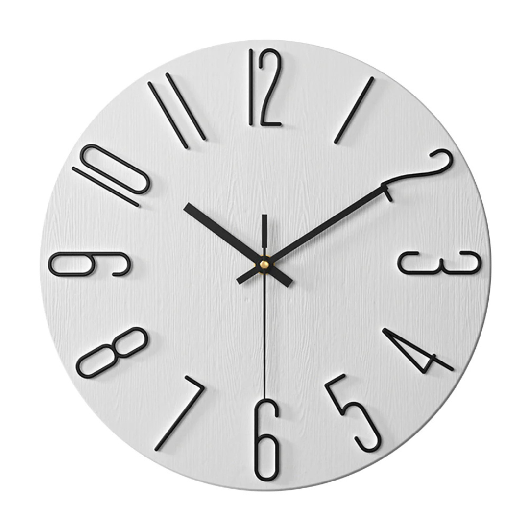 Lumio – Moderne Wandklok Minimalistisch Design Ø30 cm