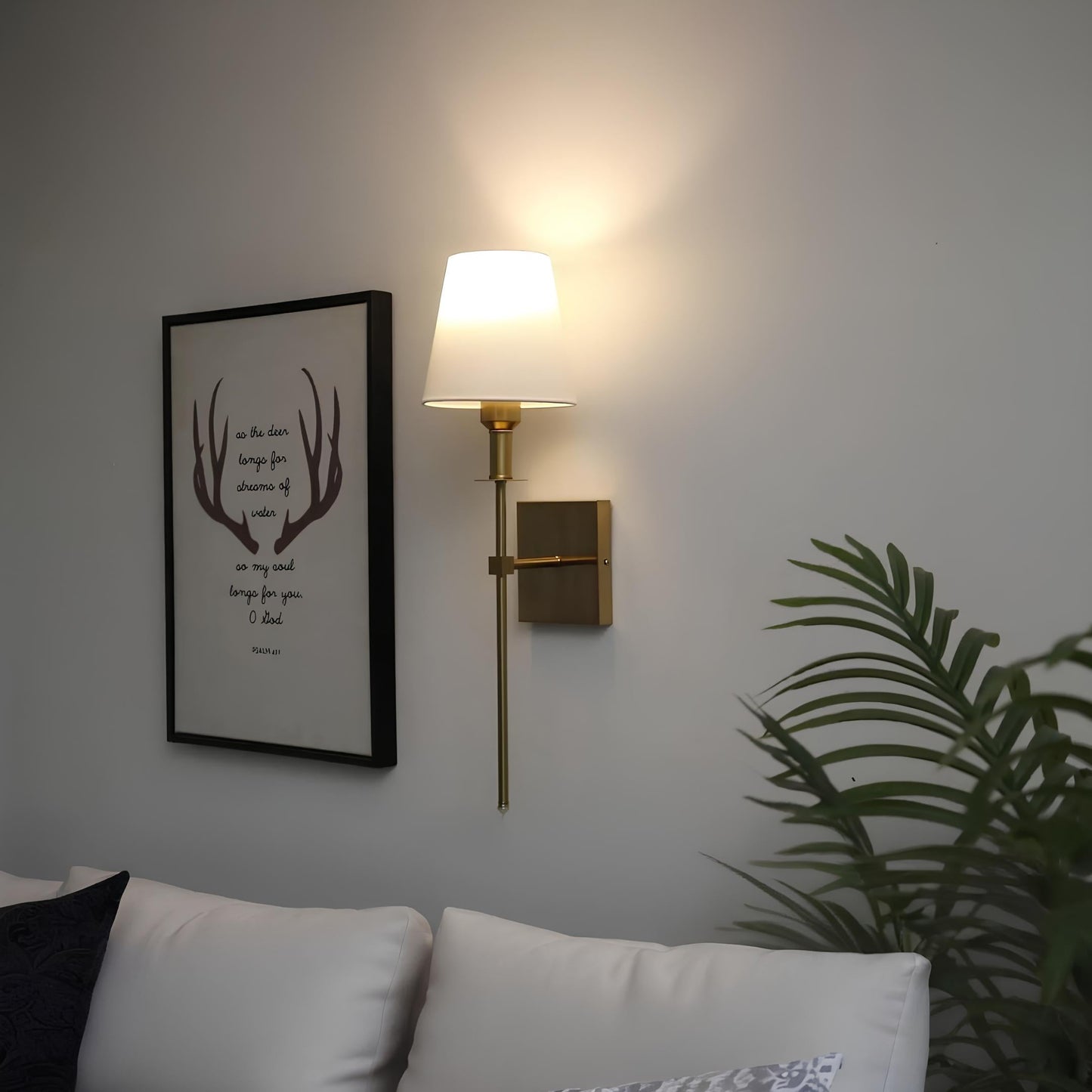 Lumio - Classic Elegante Wandlamp draadloos met vintage luxe & afstandsbediening