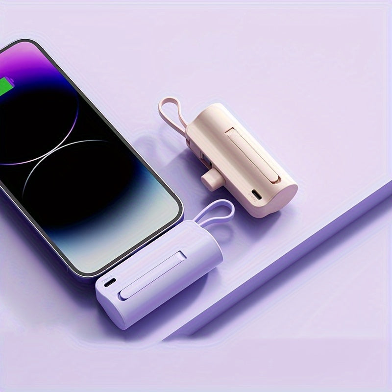 Mini USB-C Powerbank 5000mAh – Snel & Slim Opladen in Zakformaat