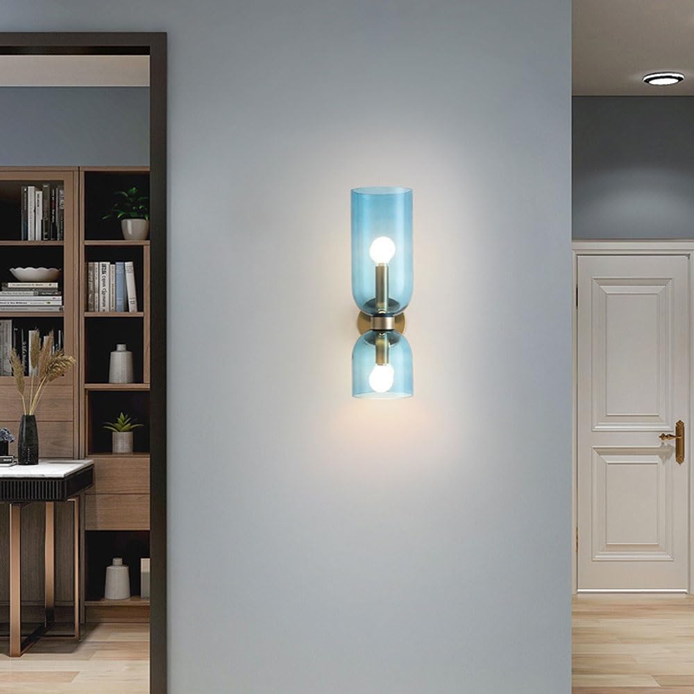 Flute – Elegante Wandlamp met Glas en IJzer in Retro Stijl