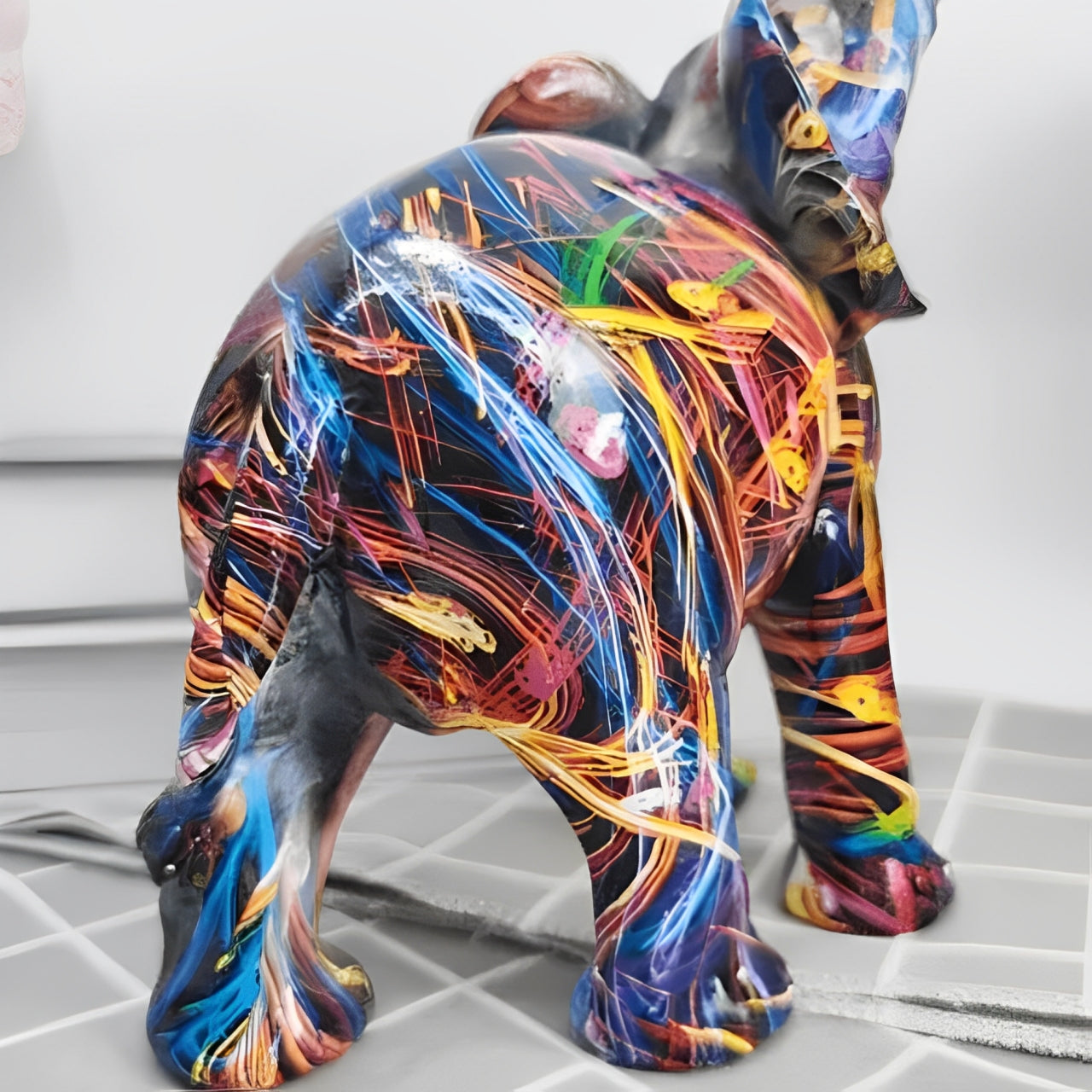 Ollio - Abstract Olifanten Standbeeld