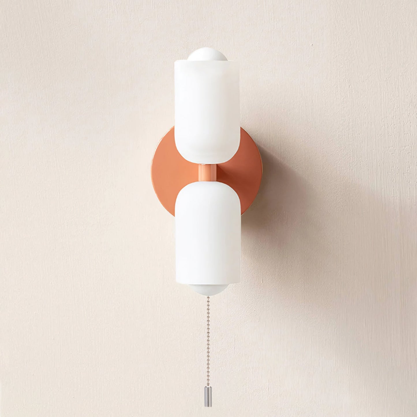 Döle - Moderne Wandlamp met Dubbele Glazen Kappen (E14, Indoor)