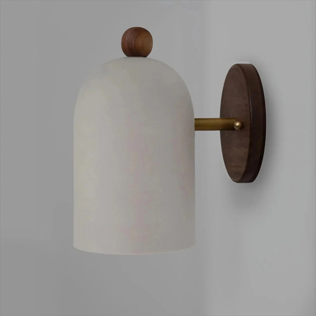 Lumio - Vintage Wandlamp met Hout en IJzer