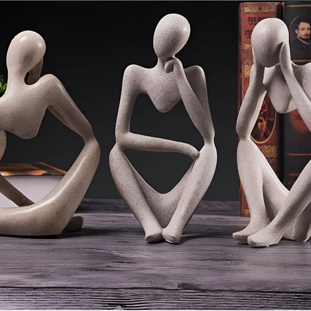 Lumio – Modern Abstract Denkend Mens Beeld