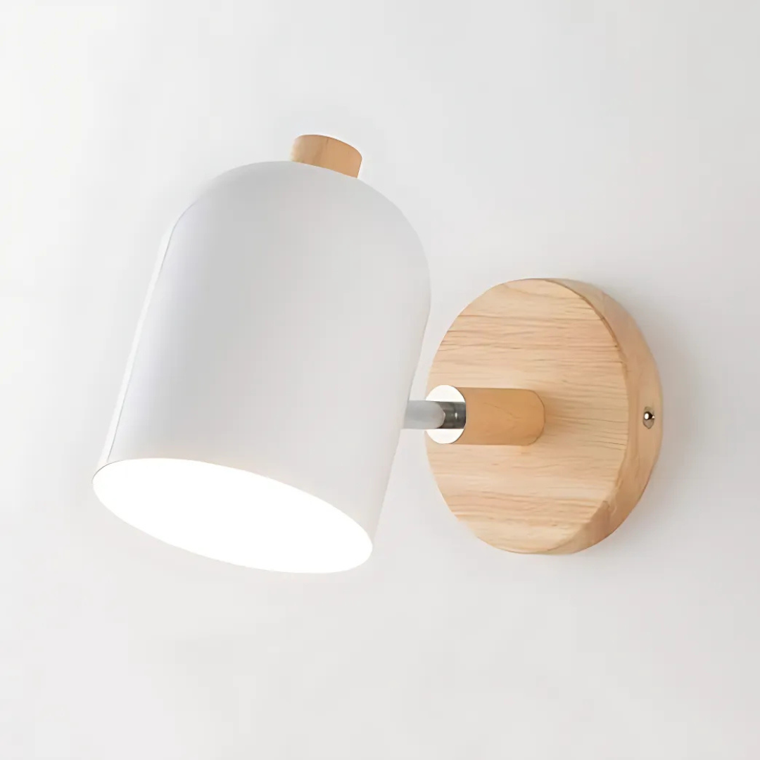 Lumio - Scandinavian Wood LED wandlamp met warm licht