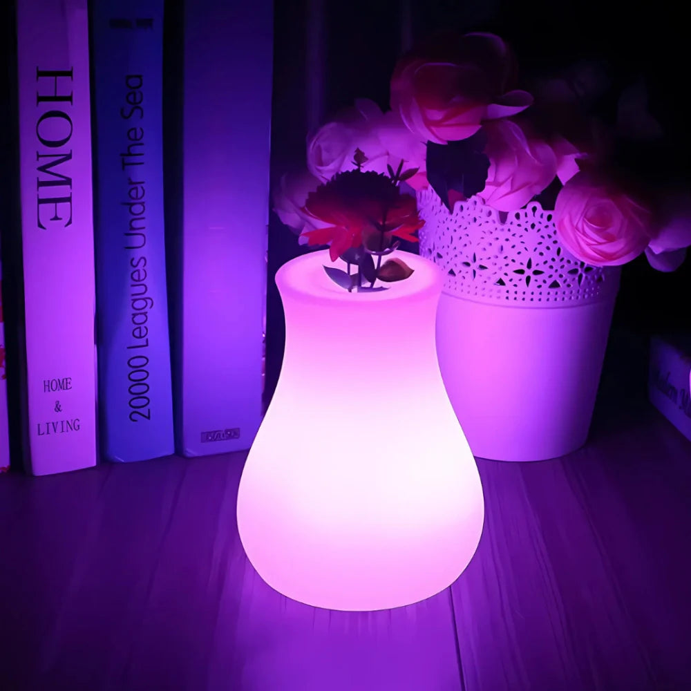 Lumio - Draadloze vaaslamp met 16 kleuren en afstandsbediening