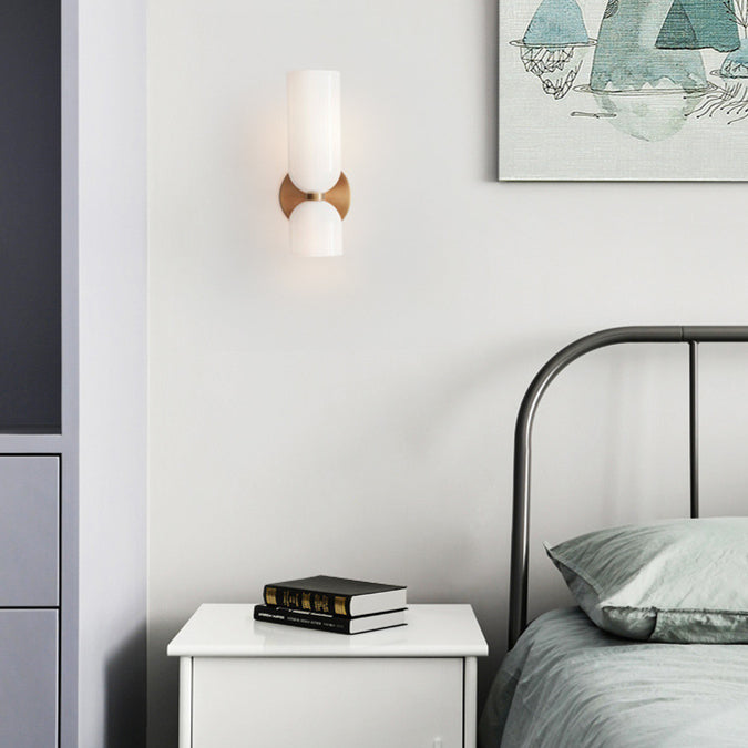Flute – Elegante Wandlamp met Glas en IJzer in Retro Stijl