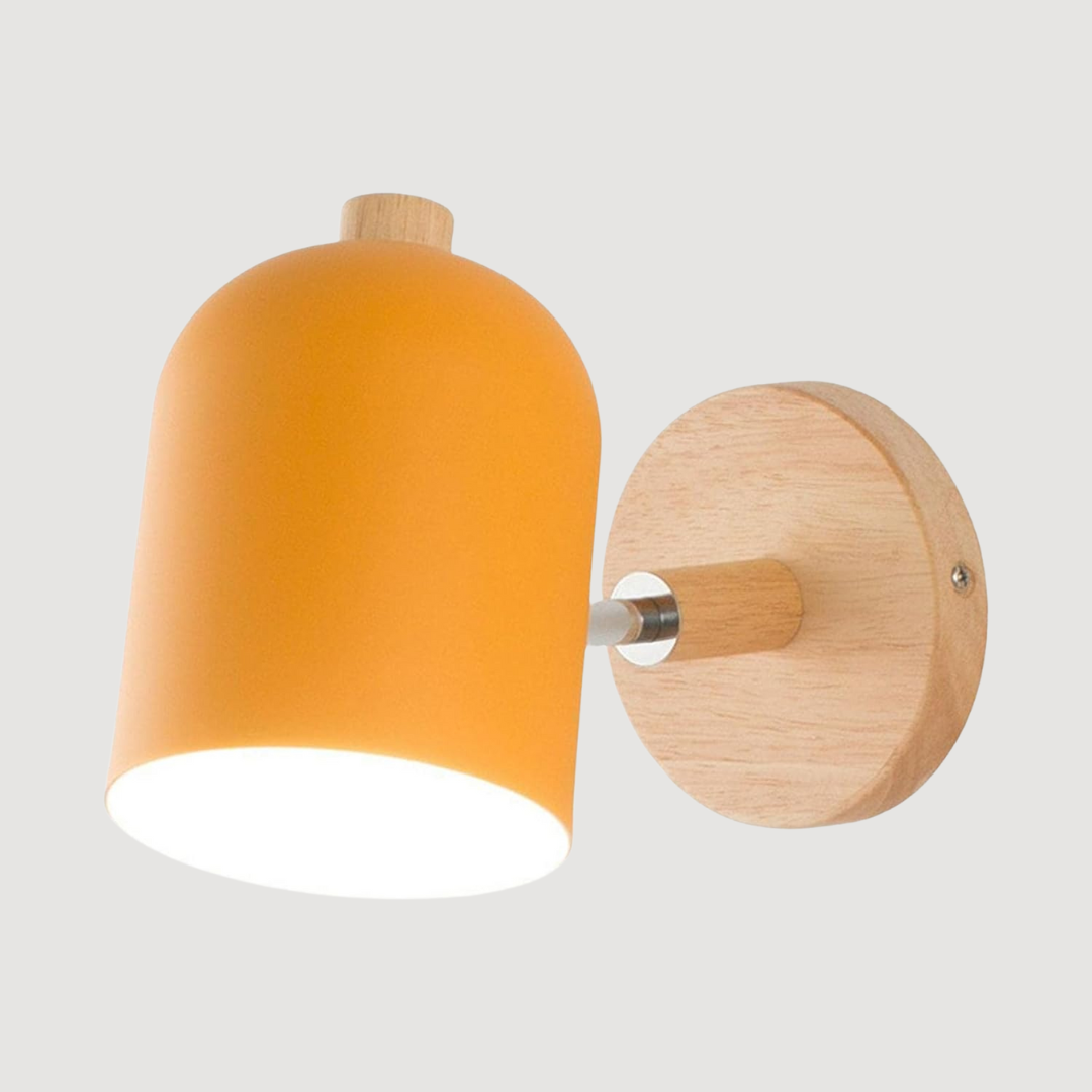 Lumio - Scandinavian Wood LED wandlamp met warm licht