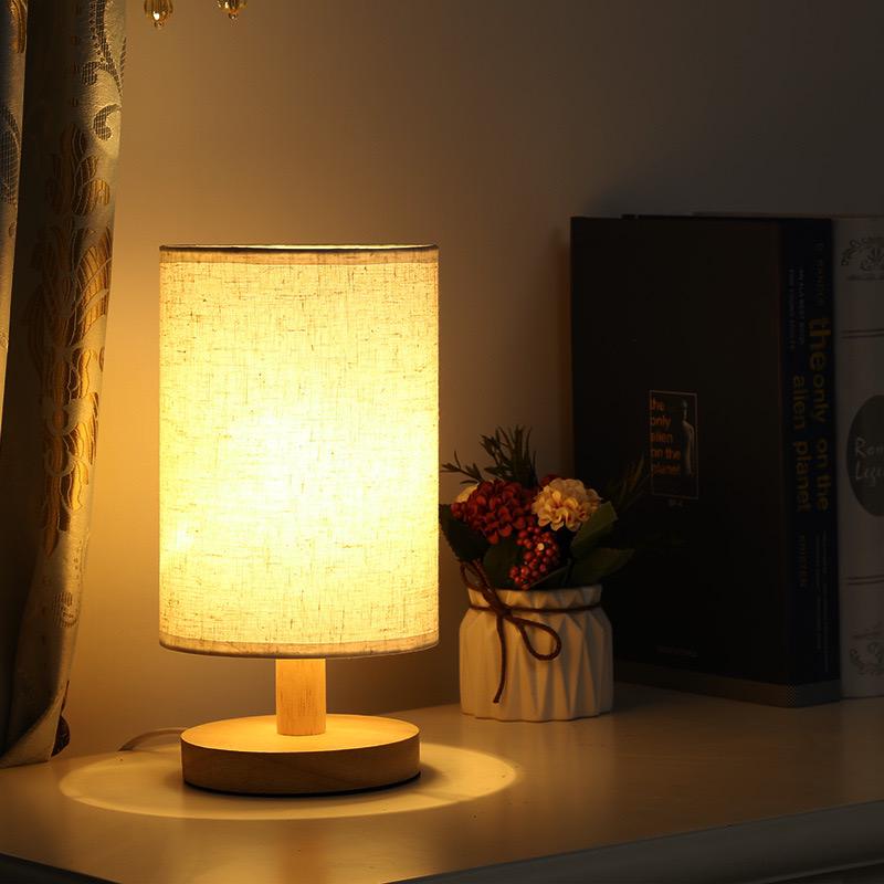 Lumio - Organic Glow Lamp van Hout & Linnen met Afstandsbediening