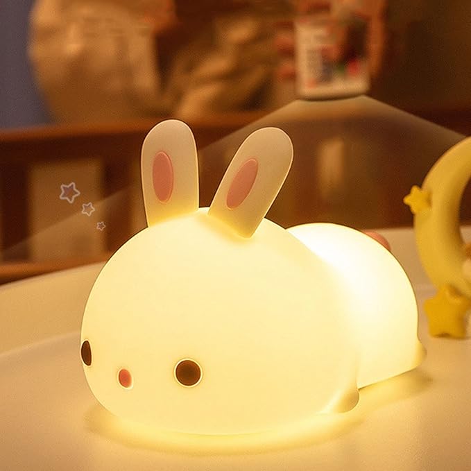 Lumio - Lazy Rabbit LED Squishy Nachtlampje