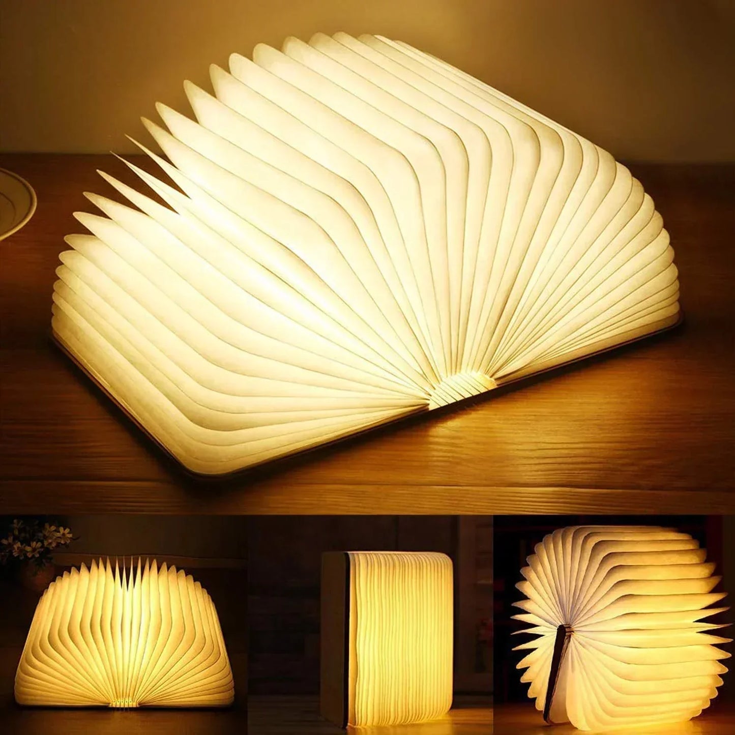 Booky – LED Oplaadbare Tafellamp in Boekvorm