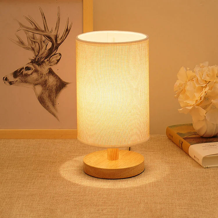 Lumio - Organic Glow Lamp van Hout & Linnen met Afstandsbediening