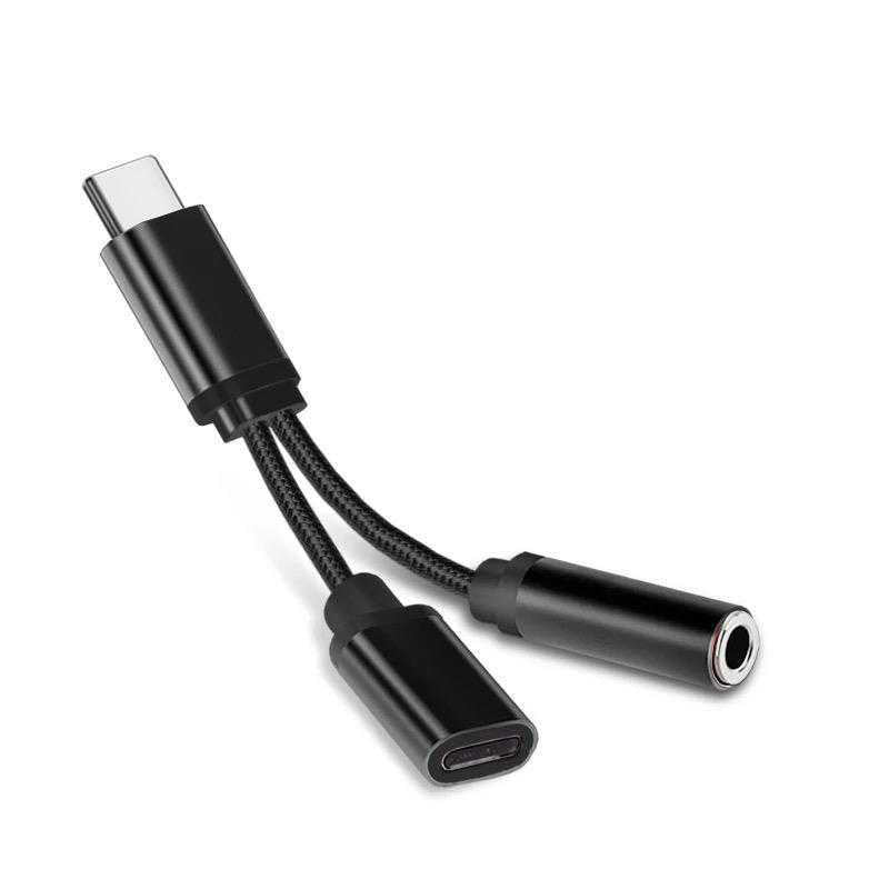 Lumio - USB-C naar 3.5mm Hoofdtelefoonadapter met Hoge Geluidskwaliteit