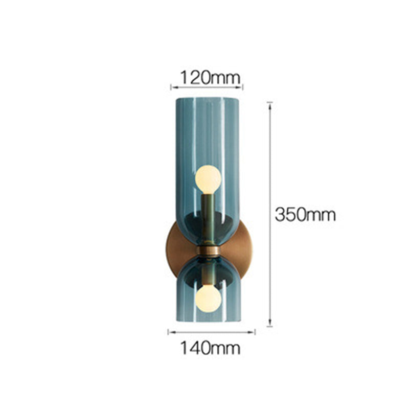 Flute – Elegante Wandlamp met Glas en IJzer in Retro Stijl