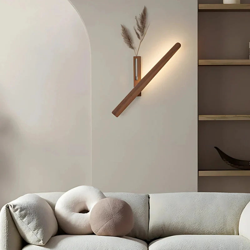 Oak – Wandlamp met Houten Design & Ingebouwde Vaas