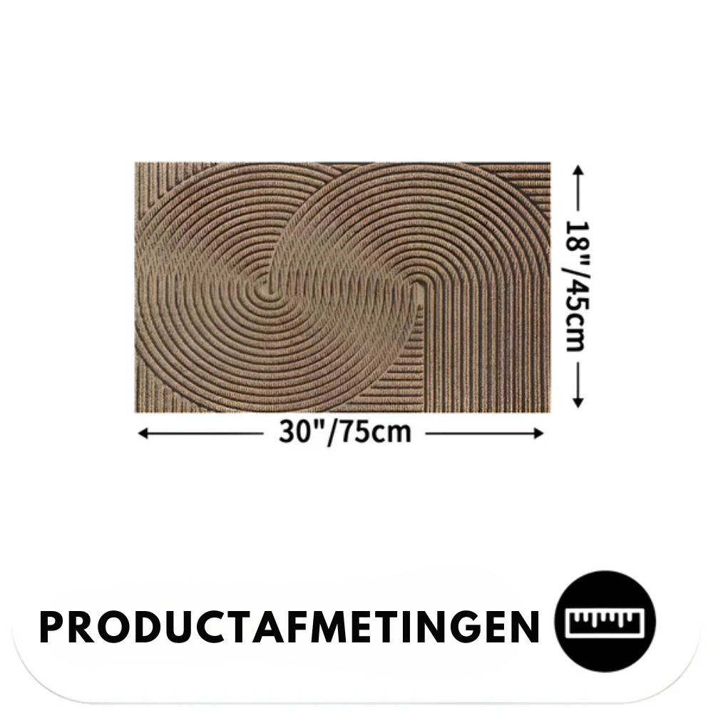 Lumio – Geometrische PVC Deurmat Antislip Design