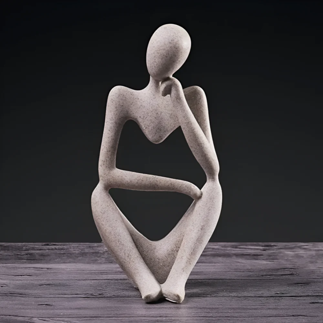 Lumio – Modern Abstract Denkend Mens Beeld