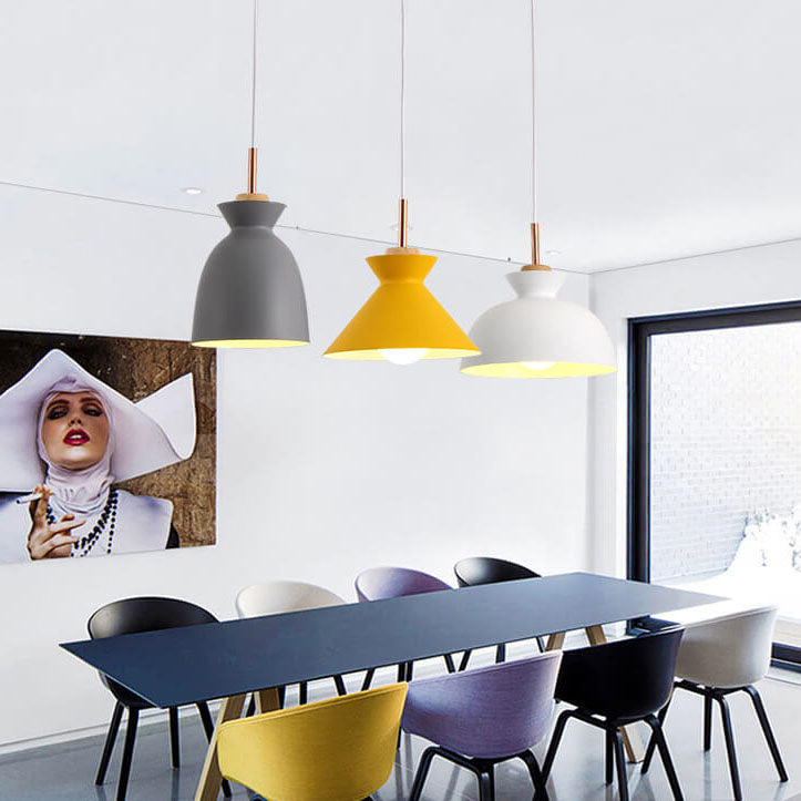 Moderne Scandinavische Kleurrijke Metalen Hanglamp – Verstelbare Hoogte