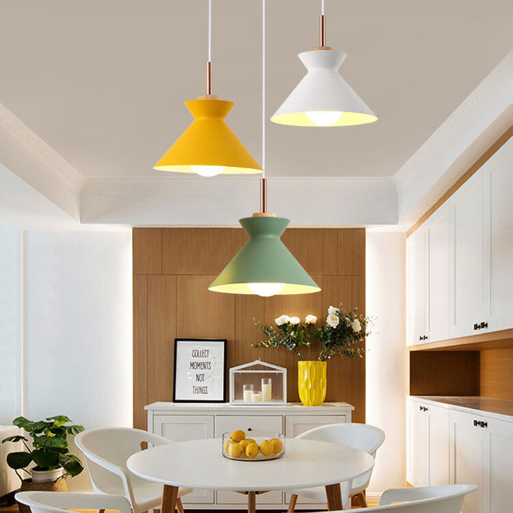 Moderne Scandinavische Kleurrijke Metalen Hanglamp – Verstelbare Hoogte