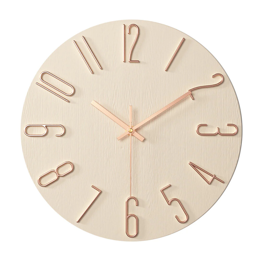 Lumio – Moderne Wandklok Minimalistisch Design Ø30 cm