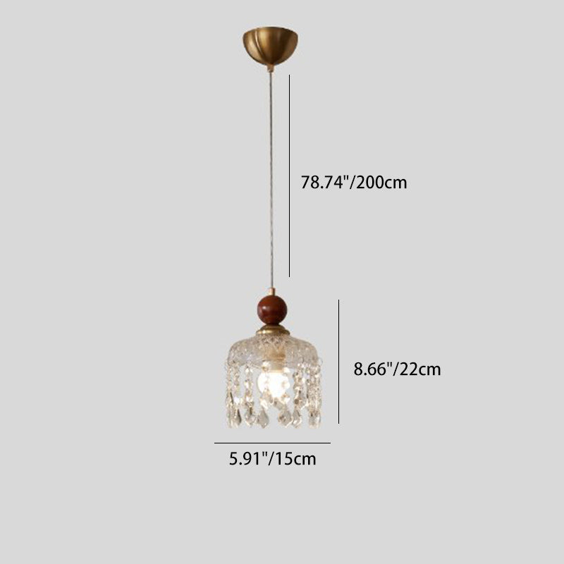 Minimalistische Walnoot Houten Hanglamp – Modern Acryl/IJzer – E26 Fitting