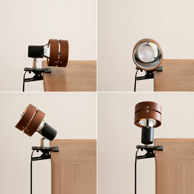 Japanse Wandlamp van Hout, IJzer en Acryl – Naturel of Walnoot