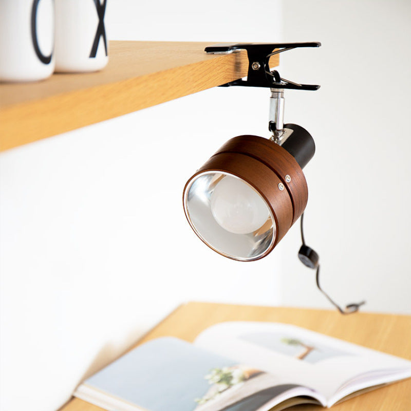 Japanse Wandlamp van Hout, IJzer en Acryl – Naturel of Walnoot