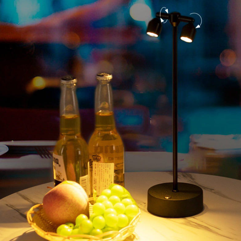 Minimalistische LED Tafellamp van IJzer – 1, 2 of 4 Lichtpunten