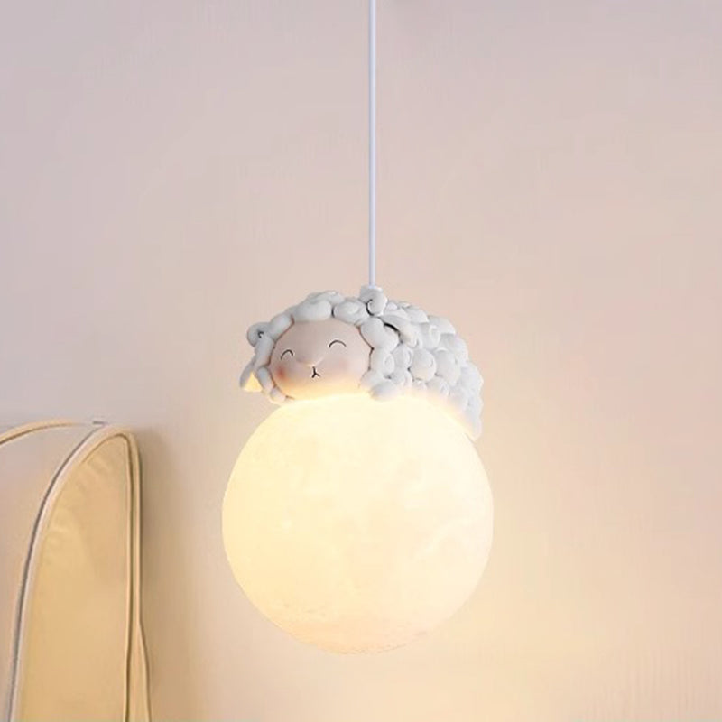 Minimalistische Witte Hanglamp met Cartoon Design – G9 Fitting