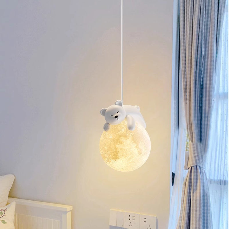 Minimalistische Witte Hanglamp met Cartoon Design – G9 Fitting