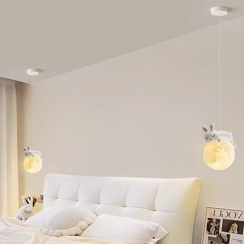 Minimalistische Witte Hanglamp met Cartoon Design – G9 Fitting