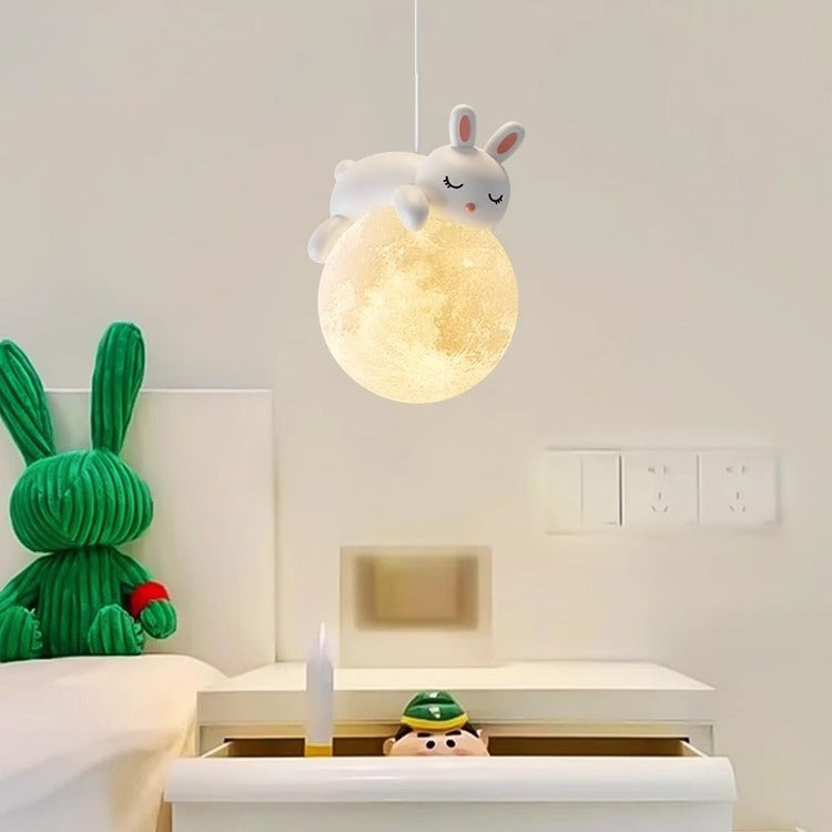Minimalistische Witte Hanglamp met Cartoon Design – G9 Fitting