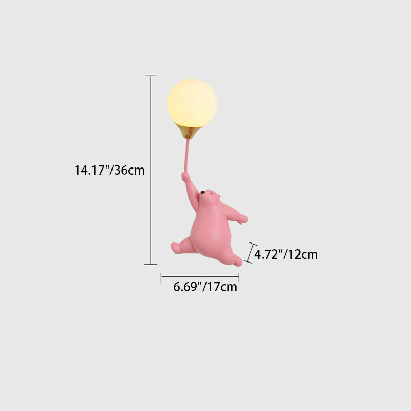 Scandinavische Speelse Wandlamp – Resin & PVC – 220V-240V – G9 Fitting