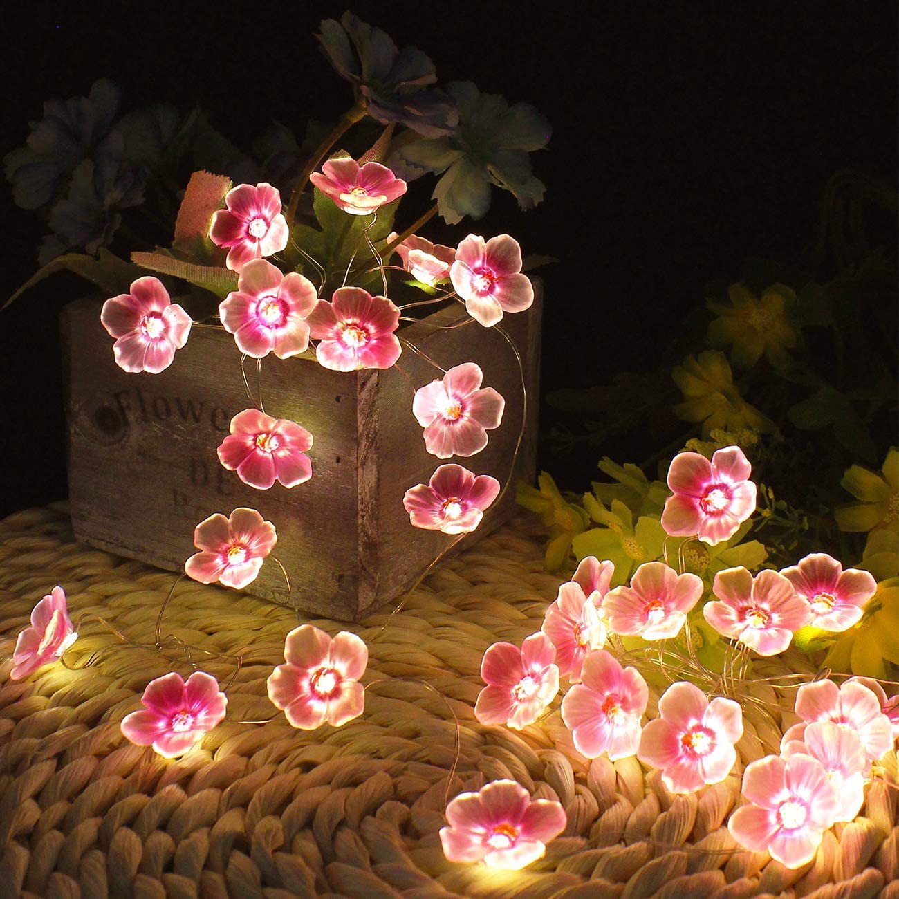 Roze LED Decoratieve Lichtslinger – Creatief – 4.5 V (30 LED’s)